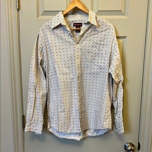 23–White Striped Men's Shirt